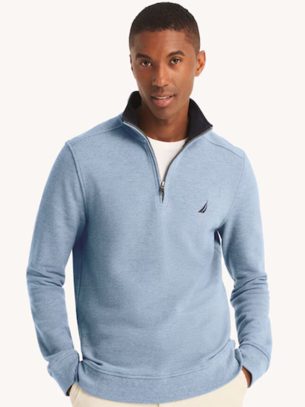 Men’s Nautica Quarter-Zip Pullover Sweatshirt Size XXL NWOT